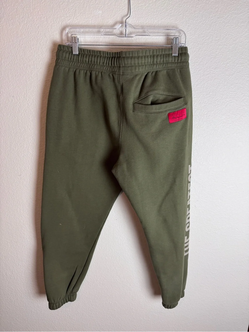 Shoe Palace Muhammad Ali Men’s Army Green Fleece Joggers Size Medium